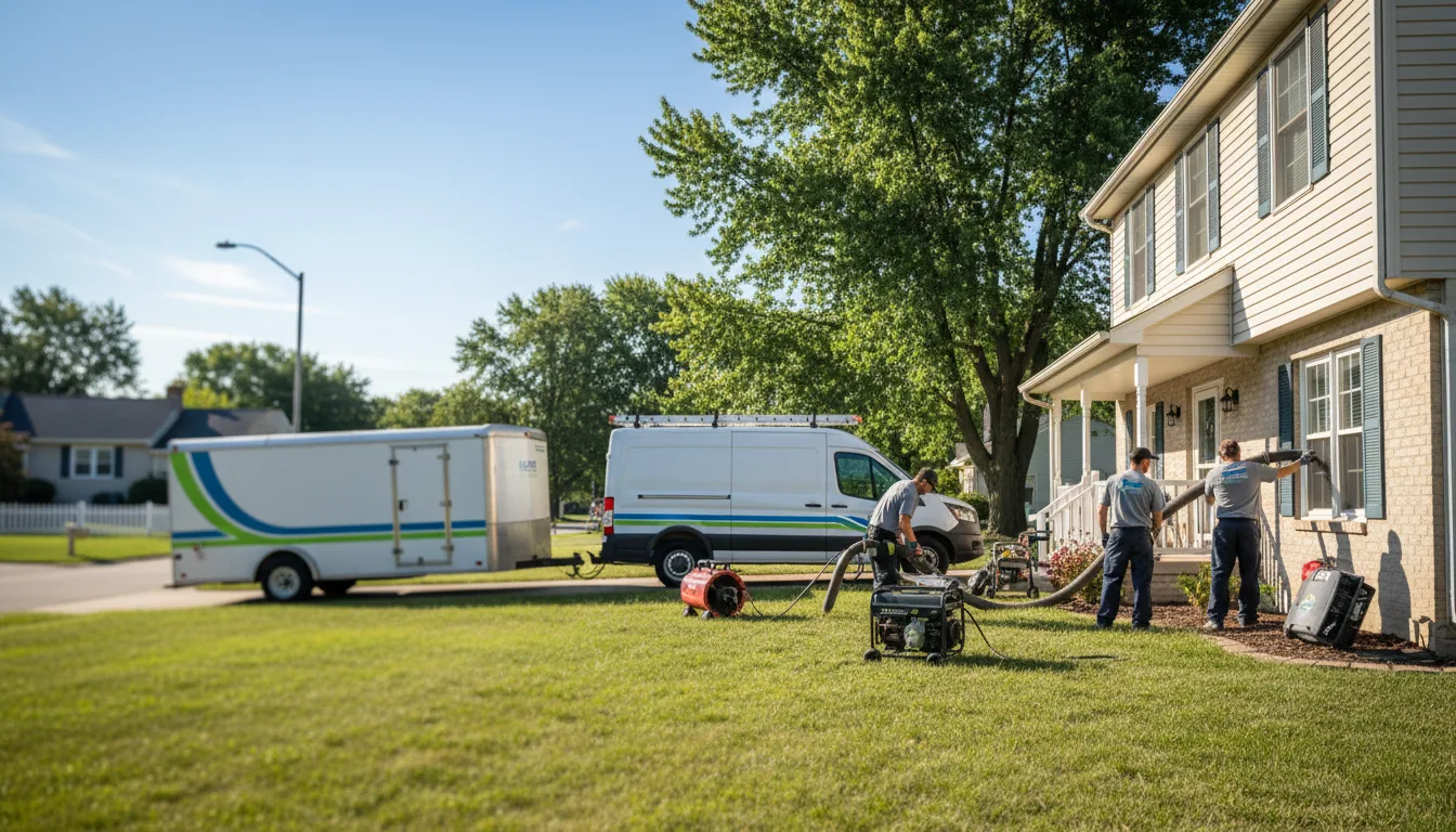 Flooded Basement Restoration And Cleanup With Repair in Lebanon, IN near me
